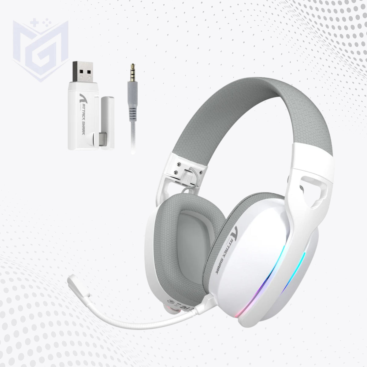 ATTACK SHARK L90 Foldable RGB Ultra-Light Tri-Mode Gaming Headset Price in Pakistan - Mega Games
