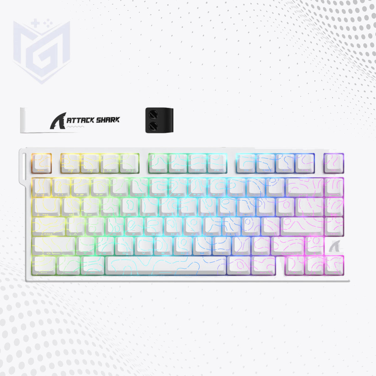ATTACK SHARK R82 HE Rapid Trigger Gaming Keyboard White Price in Pakistan