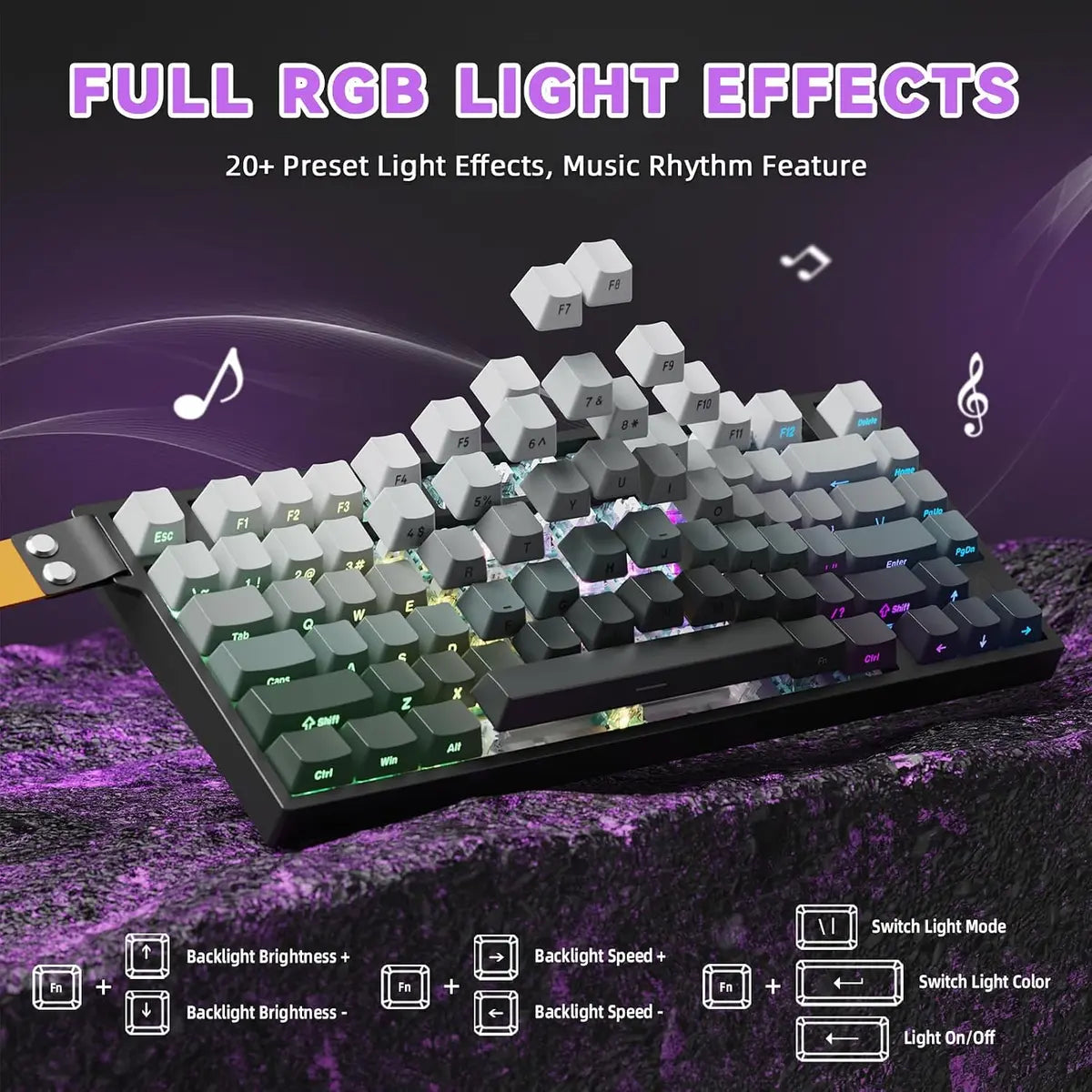 Attack Shark R82 HE Rapid Trigger Magnetic Gaming Keyboard Moonlight Price in Pakistan