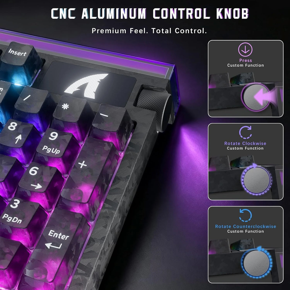 Attackshark R98 HE Magnetic Carbon Fiber Keyboard Black Ink Shade Price in Pakistan - Mega Games