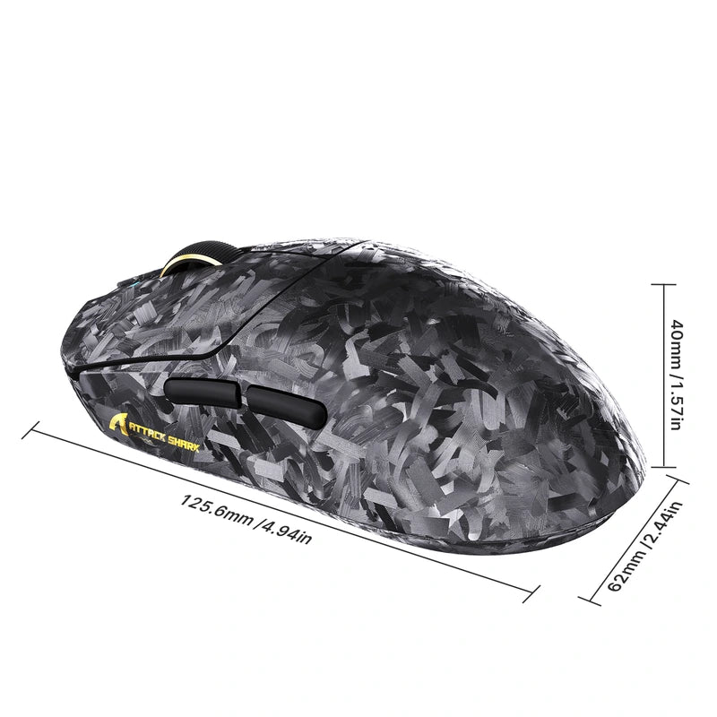 ATTACK SHARK RS3 ULTRA Carbon Fiber Wireless PAW3955MAX Gaming Mouse Price in Pakistan - Mega Games