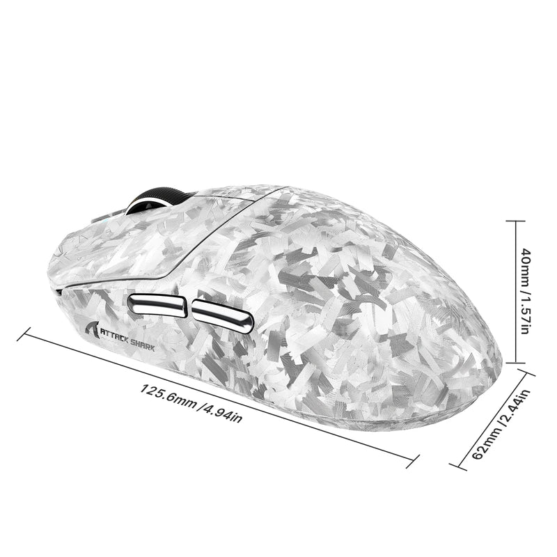 ATTACK SHARK RS3 ULTRA Carbon Fiber Wireless PAW3955MAX Gaming Mouse Price in Pakistan - Mega Games