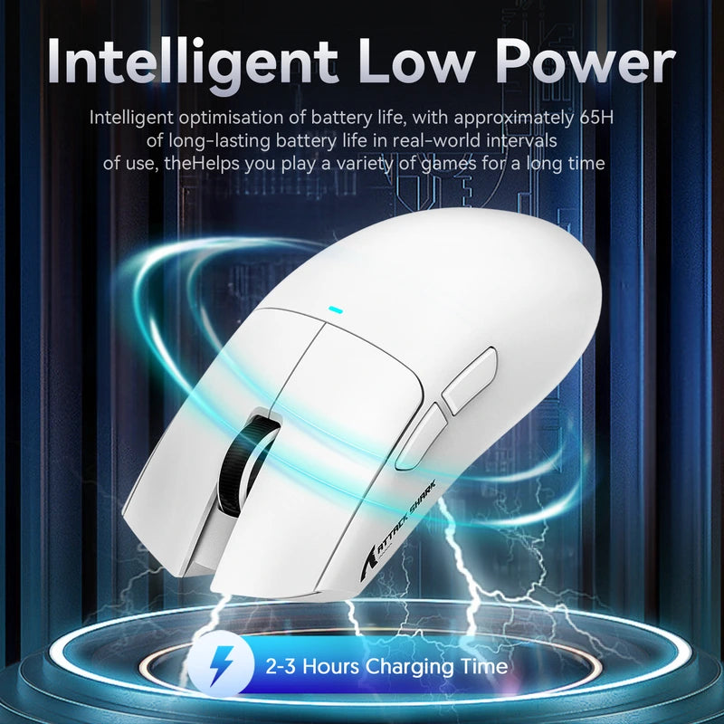 ATTACK SHARK X11 Wireless Gaming Mouse White Price in Pakistan