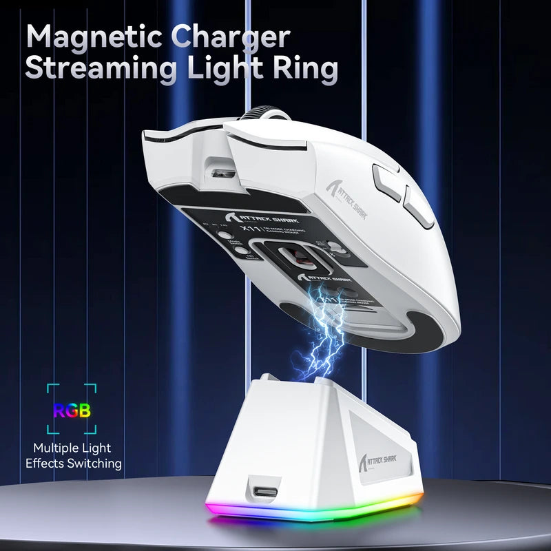 ATTACK SHARK X11 Wireless Gaming Mouse White Price in Pakistan