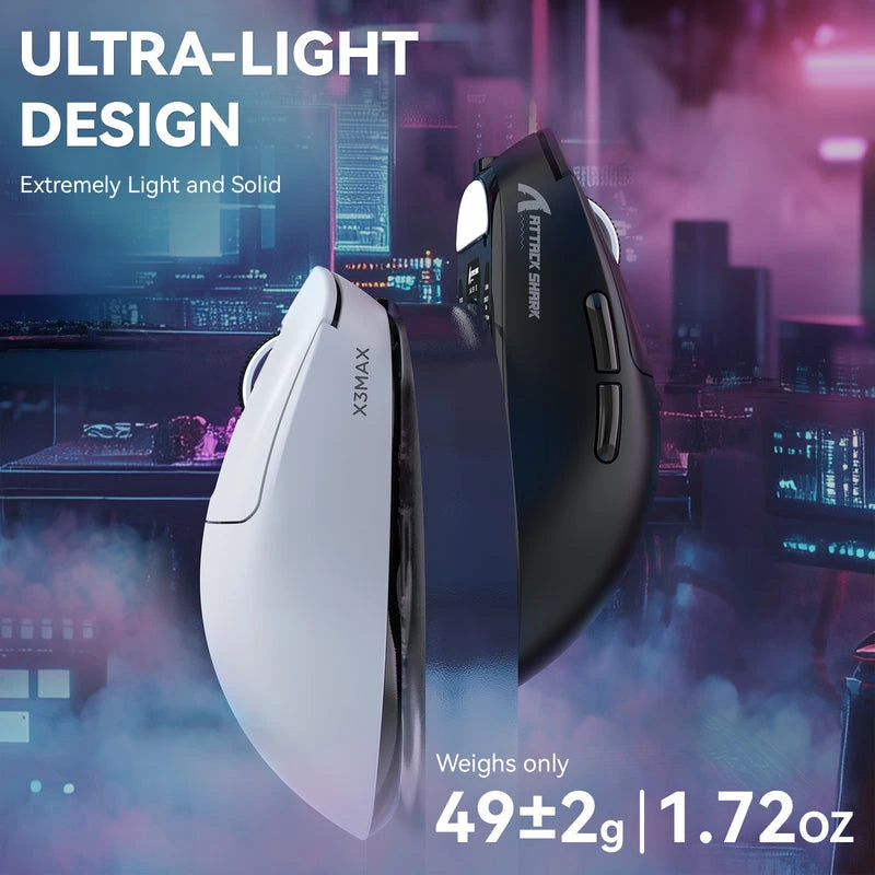ATTACK SHARK X3 MAX PAW3950 Wireless Gaming Mouse Price in Pakistan - Mega Games