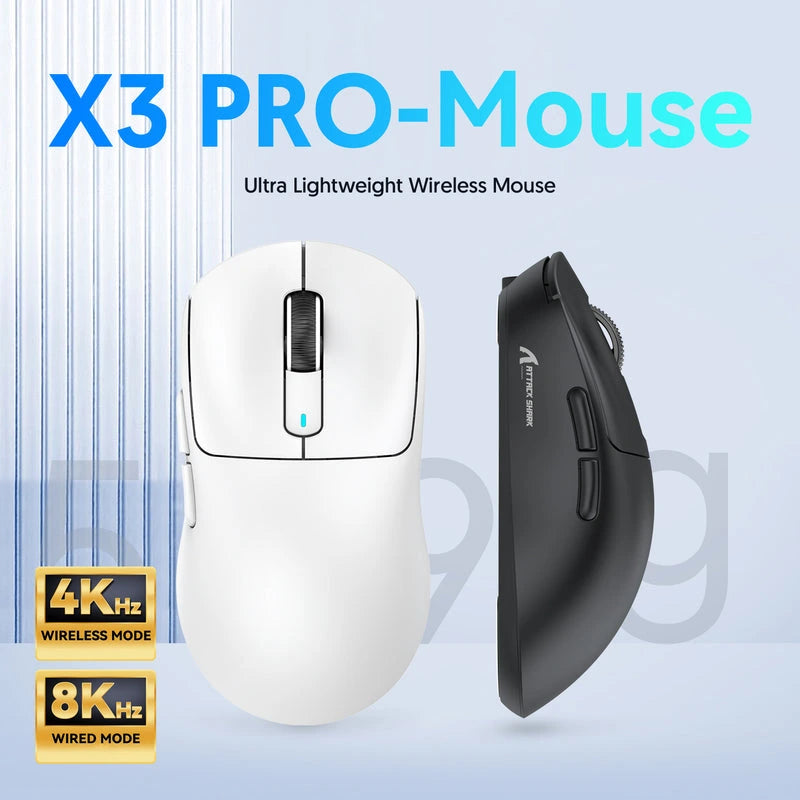 ATTACK SHARK X3 PRO Three Modes 8K Gaming Mouse Price in Pakistan - Mega Games
