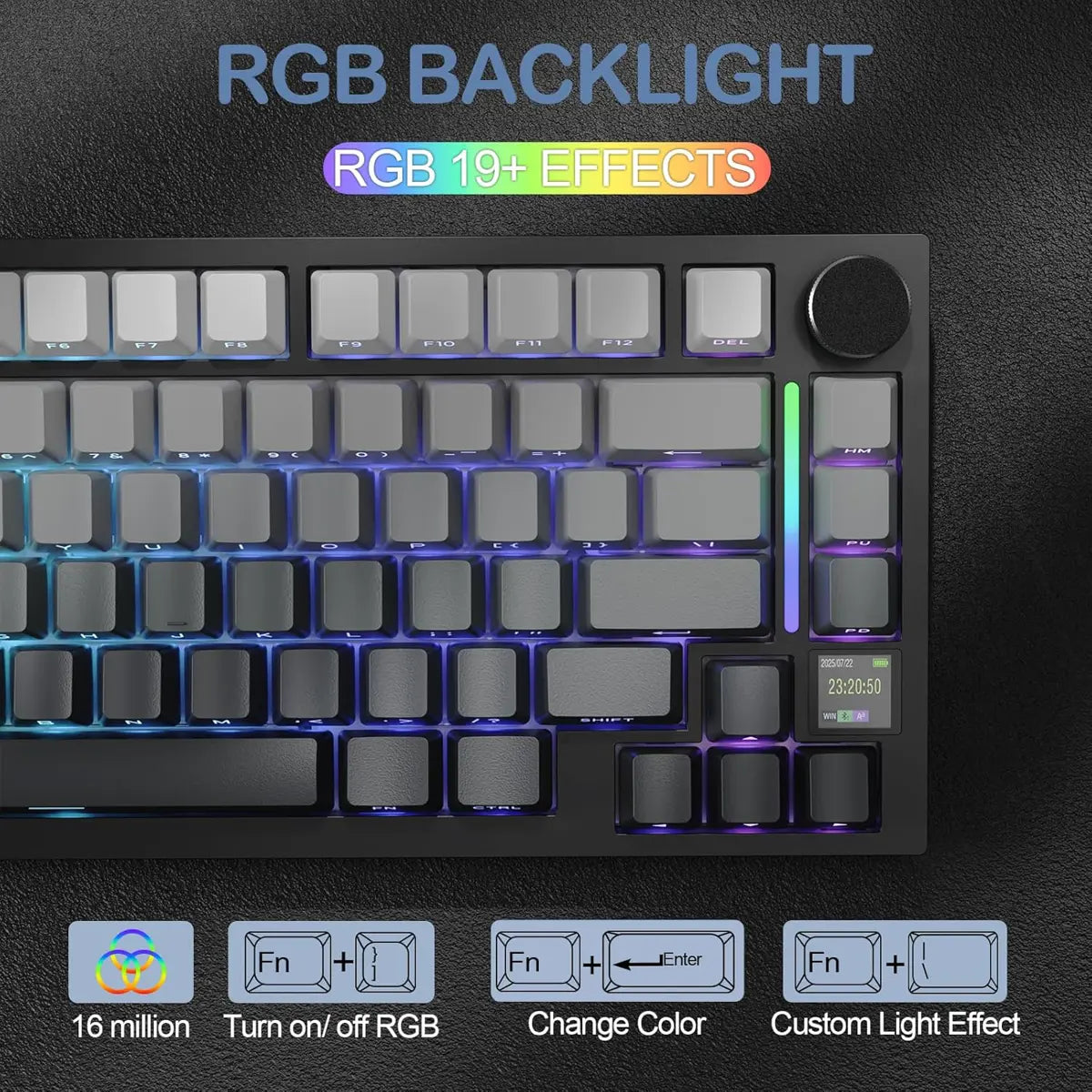 Attack Shark X820Ultra Wireless Mechanical Keyboard - MoonlIght