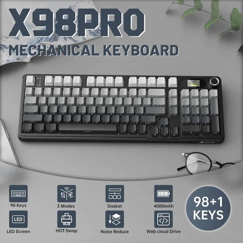 ATTACK SHARK X98 PRO Wireless Gaming Keyboard Moonlight Price in Pakistan