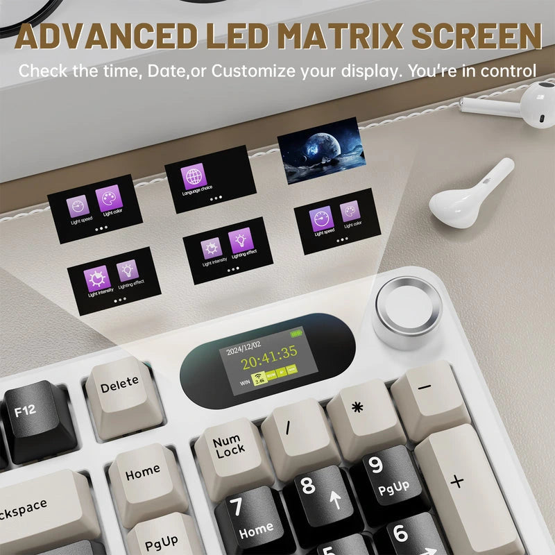 Attack Shark X98 Pro Wireless Mechanical Keyboard Cheese White Price in Pakistan