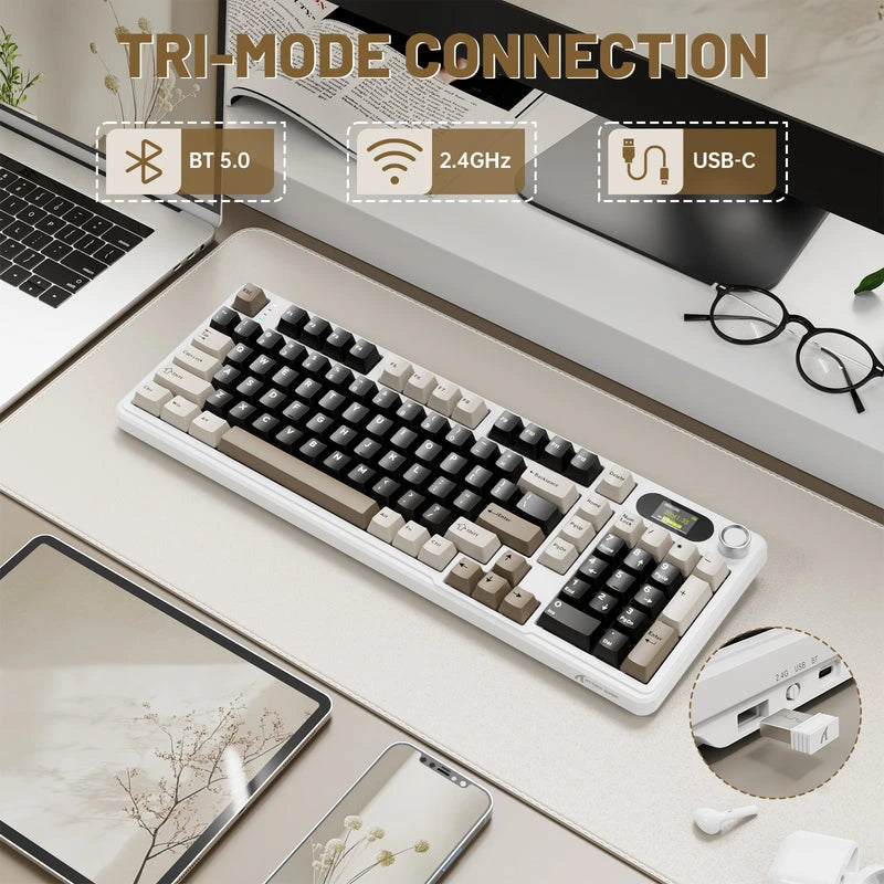 Attack Shark X98 Pro Wireless Mechanical Keyboard Cheese White Price in Pakistan
