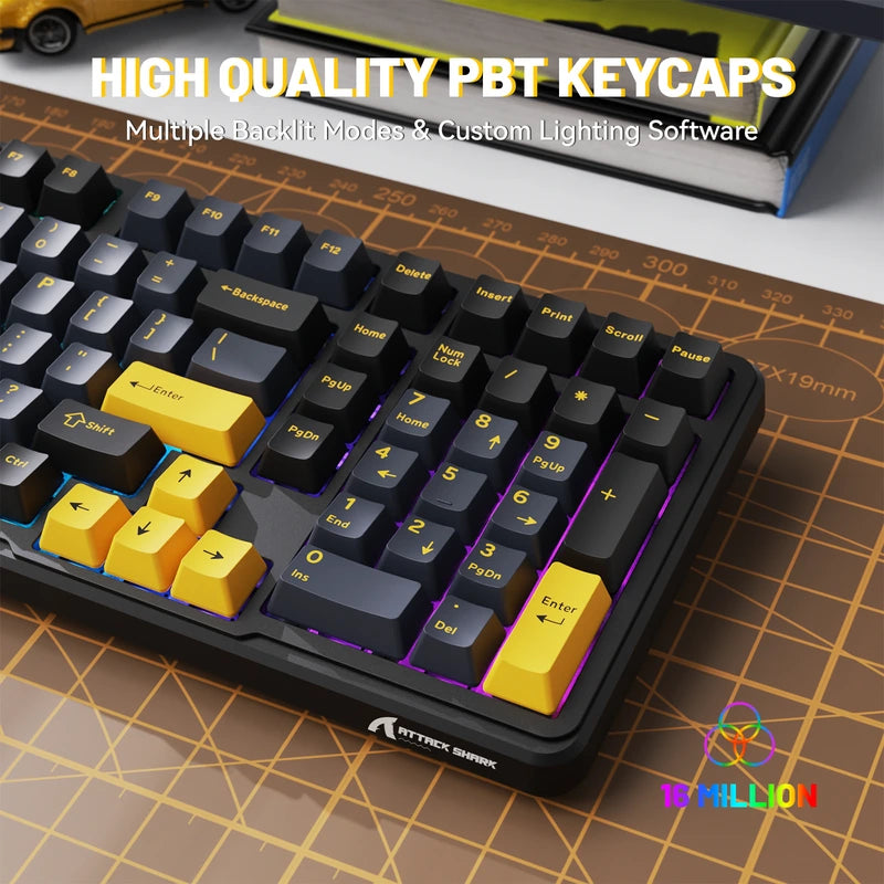 ATTACK SHARK X98 Pro Wireless Mechanical Keyboard Starry Black Price in Pakistan