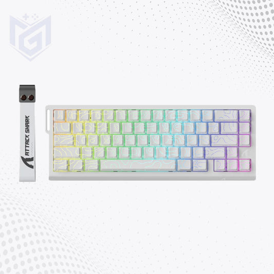  Attackshark X68 HE White Contour Gaming Keyboard Price in Pakistan 