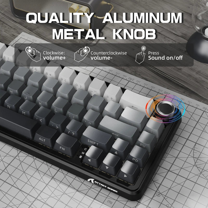 ATTACK SHARK X66 Wireless Mechanical Keyboard Moonlight Price in Pakistan