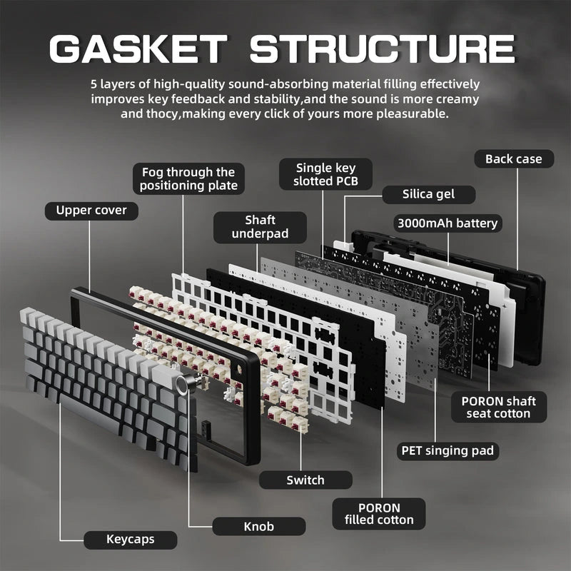 ATTACK SHARK X66 Wireless Mechanical Keyboard Moonlight Price in Pakistan