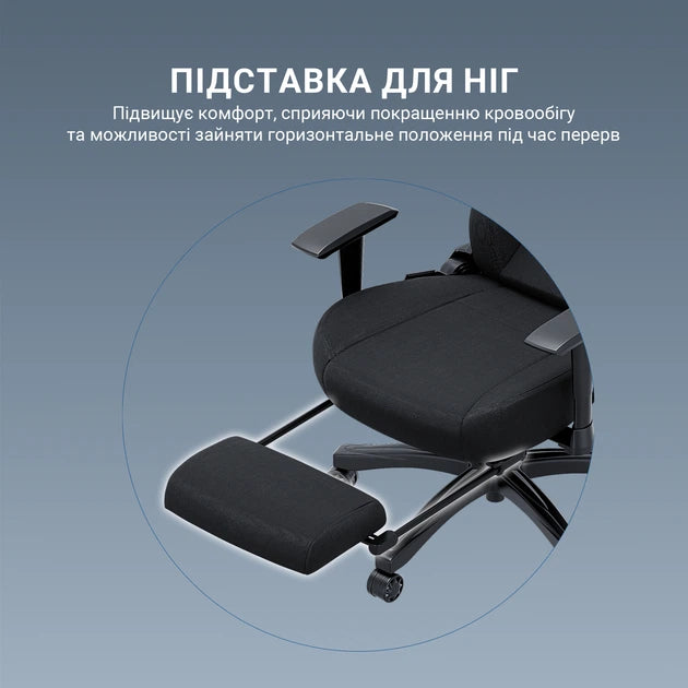 AndaSeat Luna Pro fabric gaming chair in a desk setup, available at Mega Games