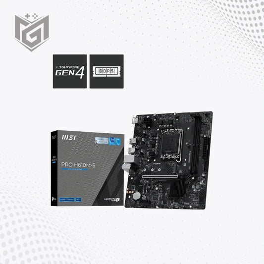 MSI PRO H610M-S DDR5 Intel LGA 1700 Micro-ATX Motherboard Price in Pakistan - Mega Games