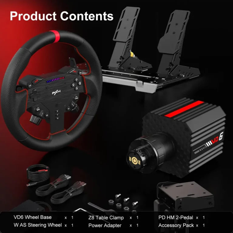 PXN VD6 Bundle Racing Wheel Price in Pakistan